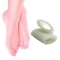 HuntGold 1 Pair Silicone Hallux Valgus Foot Care Toe Separators Cover Ring(Small)
