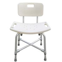 Caperp Bathroom Accessories Aluminum Alloy Thickening Elderly Bath Chair Shower Chair Bathroom Stool Pregnant Women with Armrests Bath Stool to Increase The Load Bearing