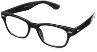 Peepers Men's Clark Retro Reading Glasses,Black,+1.5,1.5 x