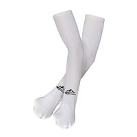 JK Home Arm Sun Sleeves UV Protection Cooling for Men Women Sunblock Cooler Protective Outdoor Sports Running Golf Cycling Basketball Driving Fishing White Finger Loops