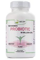 Probiotic for Women 50 Billion CFU, 16 Strain Advance Strength, Organic Prebiotics. Survives Stomach Acid and Bile. 60-Count Bottle, Shelf Stable.