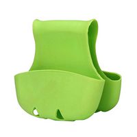 Tloowy Kitchen Gadget Organizer Double Saddle Sink Storage Pocket Brush Organizer Sponge Holder