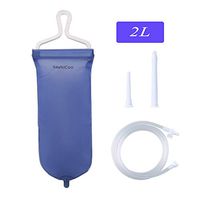 Enema Bag Kit Anal Douche for Men Women, with Silicone Hose - Reusable Home Coffee & Water Colon Cleansing/Detox Enemas, 2L Capacity
