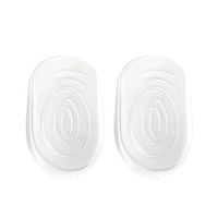 New Silicone Gel Orthopedic Insoles Back Pad Heel Cup for Calcaneal Pain Health Feet Care Support spur feet Cushion Pads (White)