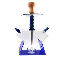 Shisha, Heart Shape + Ladder Shape Personality Plexiglas Shisha Set Double Hose Hookah Acrylic Home Use Or Use Outdoors Hookah,Blue