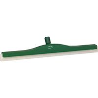 Vikan 77642 Foam Rubber Polypropylene Frame Fixed Head Swivel Neck Squeegee, 24", Green