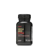 GNC Mega Men 50 Plus Daily Multivitamin for Men, 60 Count, Supports Memory Function, Prostate, and Heart Health