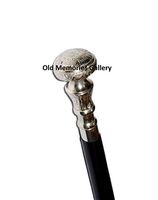 GentelMen Wooden Walking Stick Canes Hiking Nautical Long Gummed Stick Nickel Finish 97 cm