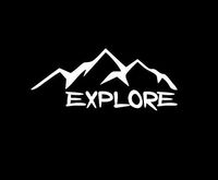 Explore Decal Vinyl Sticker|Cars Trucks Vans Walls Laptop|White|5.5 in|CCI399