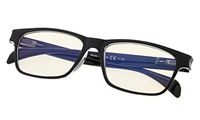 Anti UV Glare Harmful Blue Light Computer Reading Glasses Readers for Women Men Black/Transparent Frame +1.5