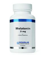 Douglas Laboratories - Melatonin 3 mg - Supports Sleep/Wake Cycles - 60 Tablets