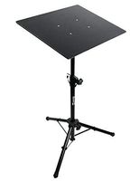 RockJam Tripod Laptop Stand, Projector Stand, & DJ Rack. 20" x 16" Plate & Adjustable Height 25" to 44"