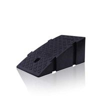 Stair Uphill Pad, Cushioned Bicycle Triangle Pad, Portable Plastic Can Be Combined Free Length Bar Club Threshold Car Ramp (Size: 25 45 19cm) (Color : Black)
