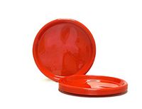 Mintra Home Reusable Plastic Plates (Red, Large 12pk (8.5in))