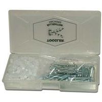 Toggler Alligator Solid Wall Anchors, 50-piece Kit W/#10 X 1-1/2in Screws