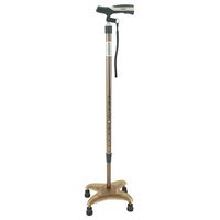 LILIQ Crutches Aluminum Four-Legged Non-Slip Can Be 10 Blocks to Adjust The Height of The Elderly Using The Walking Stick,a,95cm