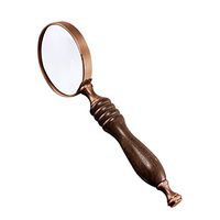 10X Handheld Magnifier with Black Sandlewood Handle, 72MM Reading Magnifying Glass for Map,Newspaper,Documents,Labels,Failing Vision,Fire Starting,Jewelry,Crafts,Best Gifts for Seniors Kids