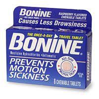 Bonine Motion Sickness Tablets, Raspberry