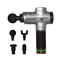 MOWVE Harmony Muscle Massage Gun - Handheld Deep Tissue Percussion Massager for Muscle Recovery and Back Pain Relief - with Quiet Brushless Motor, Rechargeable Battery and 4 Interchangeable Heads