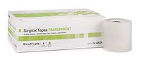 Medical Tapes. Case of 60 Silicone Surgical Tapes 2" x 5.5 yds. Non-sterile Transparent Tapes for dressings and Medical Devices. Reliable Securement & Gentle wear. Hypoallergenic, Latex-Free.