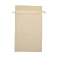 JAM PAPER Sheer Bags - Large - 5 12/ x 9 - Ivory - Sold Individually