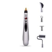 5 Massage Heads 9 Gears Electronic Meridian Acupuncture Energy Pen Laser Pulse Therapy Pain Relief Massager Pen Health Care