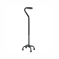 Roscoe Medical ROS-CN11050D-CH Quad Cane, Black