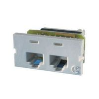 Ortronics Series II 2-Port Cat5 Jack Module 110 8P8C T568B, Fog White OR-60950009