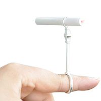 Olpchee Hands Free Cigarette Holder Ring Elegant Lady Smoker Queen's Scepter Shape Smoking Holder (Silver, M 17mm)
