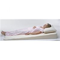 Mattress Foam Wedge Topper with Cover 32"x72"X0-6.5" Made in USA
