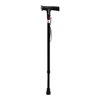 HWCP.CP Smart Cane Telescopic with Light Outdoor Trekking Pole Multi-Function Old Crutches (Charging),Onefoot