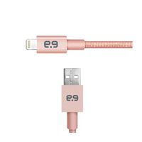 PureGear Braided Metallic Charge - Sync Cable for Apple Lightning Devices - 9" - Rose Gold