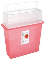 Sharps Container, 1.25 Gal., Auto Drop, PK3