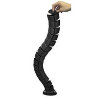 Vertical Flexible Cable Manager - Wire Elevator Cord Tower - Black