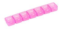 Pink 7-Day Weekly Detachable Pills/Vitamins Box Multi-Purpose Organizer