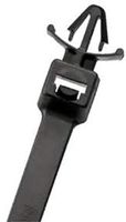 Push Mount 7.5", 50 lb. UV Black Cable Ties - (pack of 100)