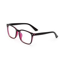 Blue Light Blocking Glasses Eyeglasses Eyewear Flat Mirror Computer Goggles Gaming Anti-Blue Light Glasses Radiation Protection (Copper Purple)