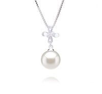 Taylor White 9-10mm AAAA Quality Freshwater 925 Sterling Silver Cultured Pearl Pendant For Women