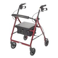 Sammons Preston Aluminum Rollator with Fold-Up, Removable Backrest