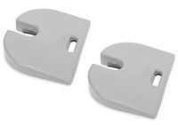 RELAXOBAK Back Support and Tailbone Orthopedic Seat Cushion Wedge 2-Pack – NO COVER - Made in USA, Relieves Pain and Discomfort from Sitting Backache, Tailbone (Coccyx) Pain, Hip Pain, Sciatica (Gray)