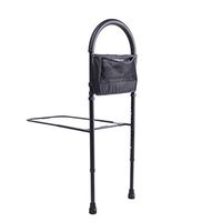 LYP-Medical Bed Assist Bar with Storage Pocket, Height Adjustable Bed Rail for Elderly Adults, Assistance for Getting in and Out of Bed at Home,Black