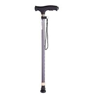 Gray Walker Crutches Aluminum Alloy Telescopic Adjustment with Light Anti-Slip Elderly Support Three-Purpose MUMUJIN