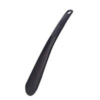 Fitlyiee Extra Long Handle Shoe Horn Plastic Durable Sturdy Shoehorn for Shoes or Boots (Black)