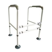 CUUYQ Bathroom Safety Frame, Toilet Safety Rails Stand Alone Toilet Safety Frame Toilet Handrails Grab Bar Bathroom Toilet Handrails Fits All Toilets,A