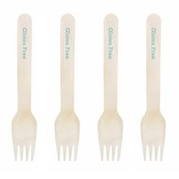 Dress My Cupcake Natural Wood Candy 100-Pack Buffet Forks DIY Kit, Gluten Free, Diamond Blue