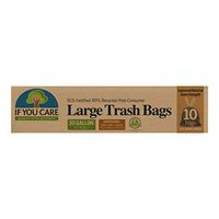 If You Care Recycled LargeTrash Bags with Drawstring, 30 gal, 10 count