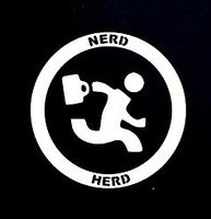 Nerd Herd Decal Vinyl Sticker|Cars Trucks Vans Walls Laptop|WHITE|5.5 in|CCI357