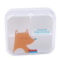 lehao Portable Mini Cartoon Kawaii Drug Storage Pill Box Medicine Case for Healthy Care Empty Drugs Box,Orange