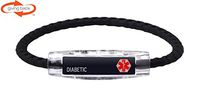 Diabetic Bracelet by IonLoop (Large (*.4"))