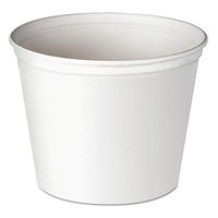 Dart 5T3-N0196 Double Wrapped Paper Bucket, Waxed, White, 83oz, 100/carton